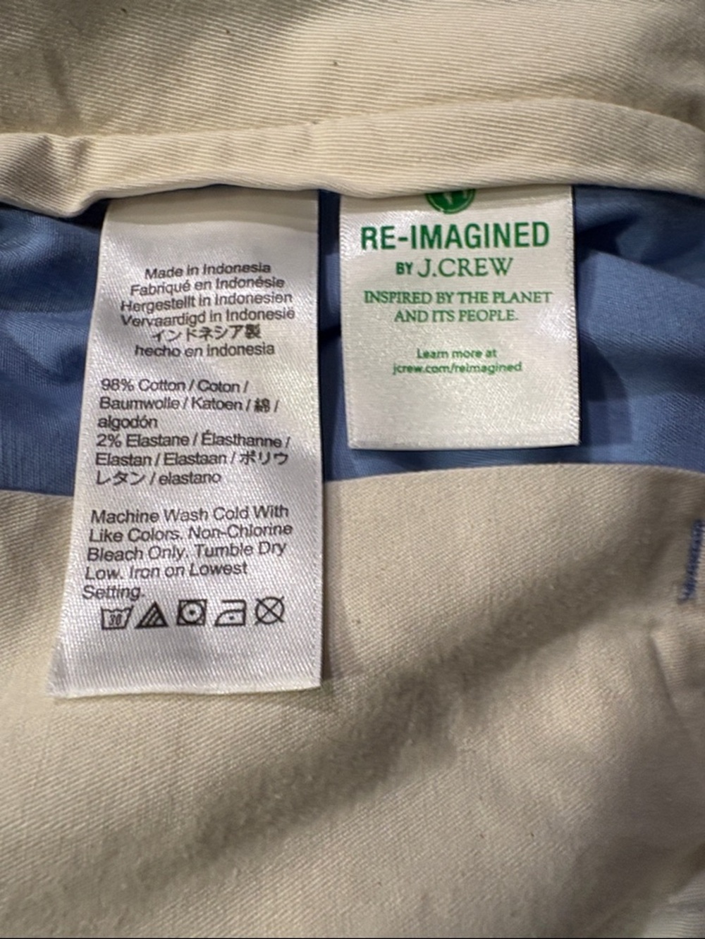NWT J. Crew Light Blue Flat-Front Chino Shorts Waist 29 - Picture 6 of 7